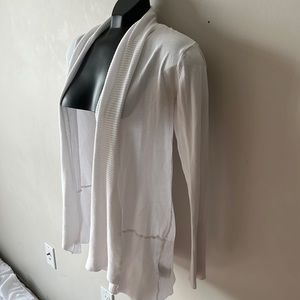 White long sleeve open cardigan